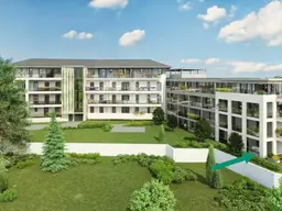 Exquisites Wohnen im Kurort - Parkresidenz Brünnerhaus! Eckwohnung mit 55m² Terrasse &amp; Rundum-Garten! modernste Ausstattung - Ganztagessonne - Innenhoflage!