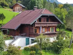 Charmantes Holzblockhaus mit Panoramablick auf Dachstein &amp; Hallstättersee - ZWEITWOHNSITZ möglich