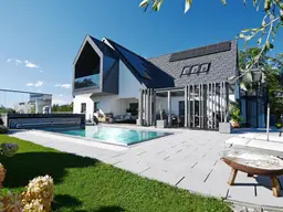 Exklusives Designhaus mit Panoramablick und privater Wellnessoase