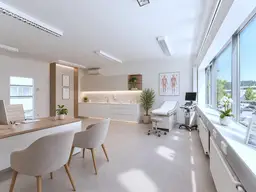 Klimatisierte Räumlichkeiten für z.B. Büro / Ordination / Beauty / Physio - AUCH teilbar - Freistellplätze + Garage - frequentiertes Bürogebäude