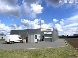 Moderne Neubau-Halle mit Büro als Lager / Garage / Werkstatt