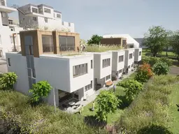 + Dachterrasse 360° Panoramablick +Traumhaftes Reiheneckhaus in Ebenfurth mit direktem Blick auf den Fischa-Fluss + 6 Zimmer + Kamin + Garten + Bahnhofsnähe ++