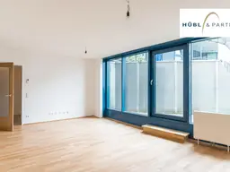3,8 % Mietrendite - vermietete 2-Zimmer Wohnung | Terrasse | Garage | Wellnesslandschaft | U1 Kagran