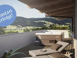 Traumhafte 3 Zimmer Dachgeschoss Wohnung mit XL Balkon in Mondsee