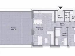 Graz, Jakomini! Neubauprojekt: Exklusive Eigentumswohnung (80m²) mit Terrasse! Provisionsfrei