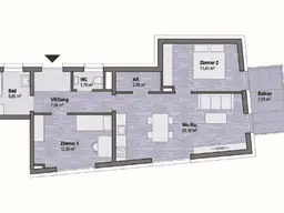 Graz Geidorf Neubauprojekt: Exklusive Eigentumswohnung (66m²) mit Balkon in bester Lage! Provisionsfrei