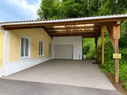 Ab sofort zum Mieten: Garage (50m²) mit großem Carport (68m²) in Stein - Nähe Bad Loipersdorf!