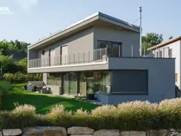 Modernes Architektenhaus mit Fernblick bis zum Neusiedlersee