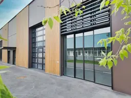 Moderne Halle mit ca. 300m² &amp; Holzriegelfassade | Werkstatt, Lager oder Verkauf möglich | Repräsentativer Firmensitz im innovativen Gewerbepark!