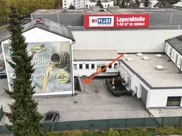 27 m2 Lager in der Unionstraße - Zufahrt bis vor das Lager!