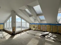 # SQ - ENTKERNTE 3 ZIMMER DACHGESCHOSSWOHNUNG MIT WEITBLICK UND TERRASSE - NÄHE MILLENIUM TOWER - 1200 WIEN