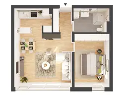 2-Zimmer Hochparterre Neubau-Wohnung (W06)