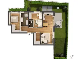 Hochwertige 3-Zimmer Neubau-Gartenwohnung IW08