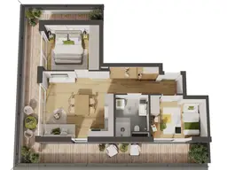 Hochwertige 3-Zimmer Neubau-Wohnung mit Balkon (W15)