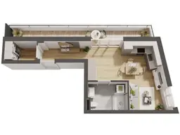 Hochwertige 1-Zimmer Neubau-Wohnung mit Balkon (W10)