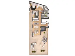 Hochwertige 3-Zimmer Penthousewohnung mit Dachterrasse (W13)