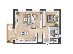 3-Zimmer Neubau-Wohnung mit Balkon (AW06)