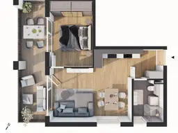 Hochwertige 2-Zimmer Dachgeschoss-Wohnung mit Terrasse EW10