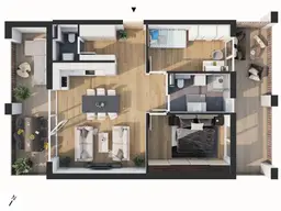 Hochwertige 3-Zimmer Neubau-Wohnung mit Balkon EW09
