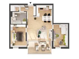 3-Zimmer Neubau-Wohnung mit Balkon (W15)