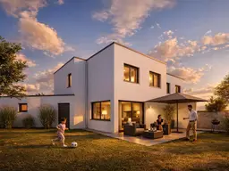 Exklusive Neubau-Doppelhaus-Hälfte mit Doppelgarage (Schlüsselfertig)