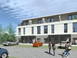PROVISIONSFREIE BAUTRÄGERLIEGENSCHAFT - TRAUMGRUNDSTÜCK INKL. PROJEKTPLANUNG MIT BAUGENEHMIGUNG FÜR 8 REIHENHÄUSER MIT TERRASSEN UND EIGENGÄRTEN - SHAREDEAL MÖGLICH