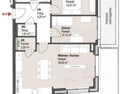 Sportplatzstraße W7: Exklusive Dachgeschosswohnung mit großem Eckbalkon in sonniger Lage
