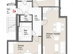 Pauernfeindstraße W3: Hohe Wohnbauförderung möglich! 3-Zimmer Neubauwohnung mit Balkon - Erstbezug