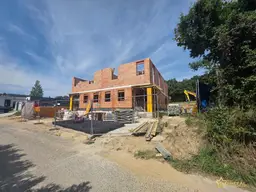 RESERVIERT! 2 HÄUSER VERFÜGBAR! EXKLUSIVES DOPPELHAUSPROJEKT. 5 ZIMMER. ZIEGELHAUS MIT KELLER, BALKON, TERRASSE, CARPORT.