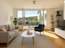 360° TOUR // MÖBLIERTE LUXUS-DACHTERRASSEN-WOHNUNG mit FERNBLICK // FURNISHED LUXURIOUS TERRACE APARTMENT with DISTANT VIEWS 