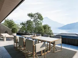 Bühne frei für See, Sonne und Berge!Terrassenwohnung in Steinbach am Attersee mit privatem Seezugang