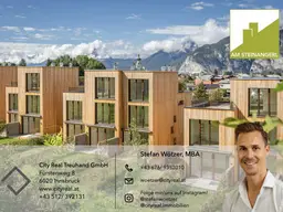 Zuhause am Sonnenplateau – stilvolles Eckreihenhaus mit Garten in Götzens