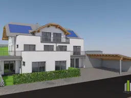 Neubau 3 Zimmer Wohnung mit XXL Terrasse, Garten &amp; Carport