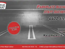 LASSEN SIE IHR AUTO NICHT IM REGEN STEHEN! - TIEFGARAGENPLÄTZE IN STEYR (Solaris am Tabor) ZU VERMIETEN!