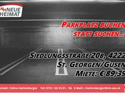 TIEFGARAGENPLATZ IN SICHERER UMGEBUNG - AB SOFORT VERFÜGBAR!