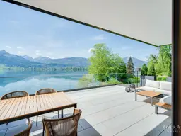 WOLFGANGSEE | 1. REIHE - Neubau mit Seezugang, Steg &amp; Panoramaterrasse