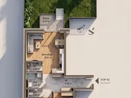 PURE ON THE MUR RIVER - unser neues Wohnprojekt an der Mur - TOP 2; MP