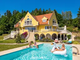 Herrschaftliches Landgut über dem Kurort Bad Schwanberg — Luxusvilla mit Gästehaus, Spa &amp; 6,8 ha Eigengrund