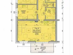 Stetteldorf - schöne 3 Zimmerwohnung mit Balkon in zentraler Lage