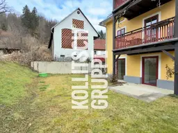 Ländlich wohnen und dennoch zentral – Große 2-Zimmer-Mietwohnung mit Garten und Autoabstellplatz.