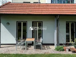 Wohnung mit überdachter Terrasse und Garten (Preis inkl. Betriebskosten, Strom und Heizung)
