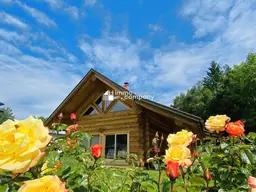 Beeindruckendes, kanadisches Blockhaus mit Garten in St. Margareten