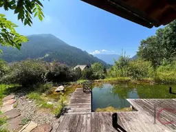 Exklusives Luxus-Chalet mit Badeteich und Wellnesschalet in Panoramalage