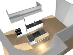 Sanierte Atelierwohnung auf 2 Ebenen im Dachgeschoss - grosse Terrasse