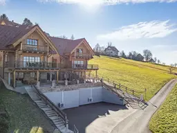Blockhaus-Chalet A mit traumhaftem Ausblick in idyllischer Ruhelage
