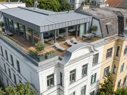 Bewilligter Rohdachboden mit zwei geplanten Loggien im charmanten Altbau