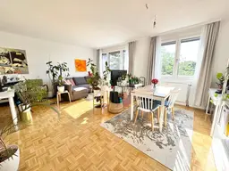 GRÜNBLICK | TOPLAGE NÄHE GERSTHOF | HELLE 2 ZIMMER | OPTIMALE RAUMAUFTEILUNG