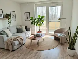 Erstbezug – Moderne 2-Zimmer-Wohnung mit lichtdurchfluteten Räumen