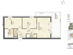 KREMSER WOHNDOMIZIL3Zi- 58qm- Terrassen-Eigentum, 2Bäder, Lift, Tiefgarage, in beliebter Grünruhelage