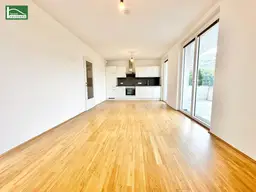 Modern Wohnen in grüner Umgebung - 2-Zimmer-Wohnung mit großer Freifläche!